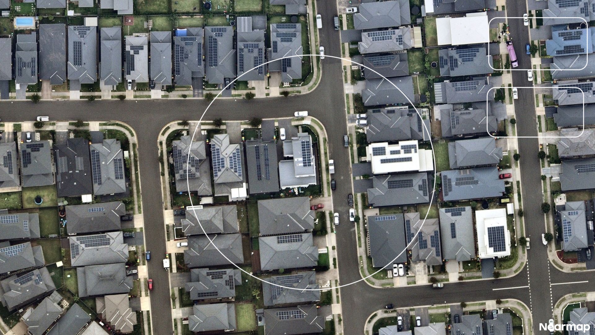 Vertical aerial view